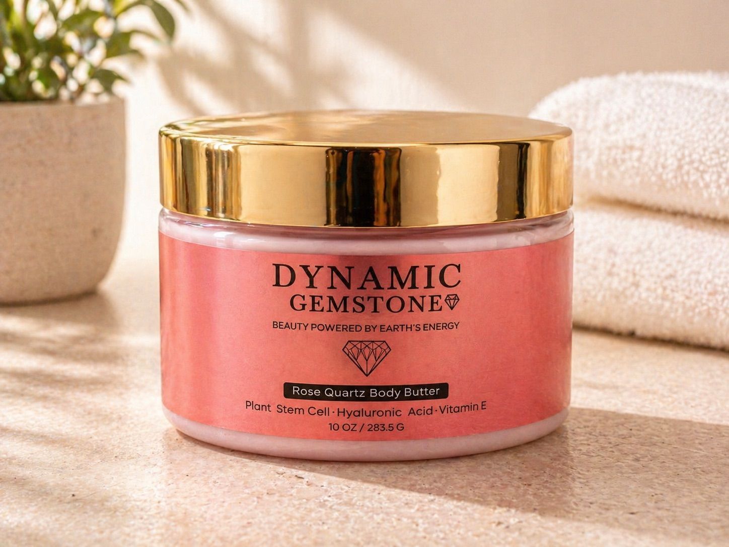 Dynamic Gemstone Rose Quartz Body Butter
