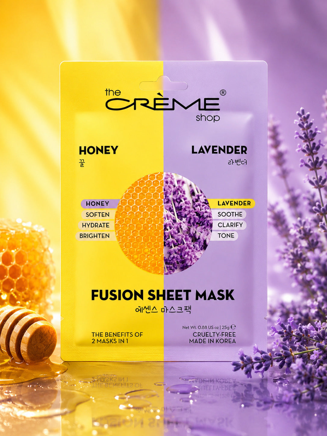 The Crème Shop Honey and Lavender Fusion Sheet Masks