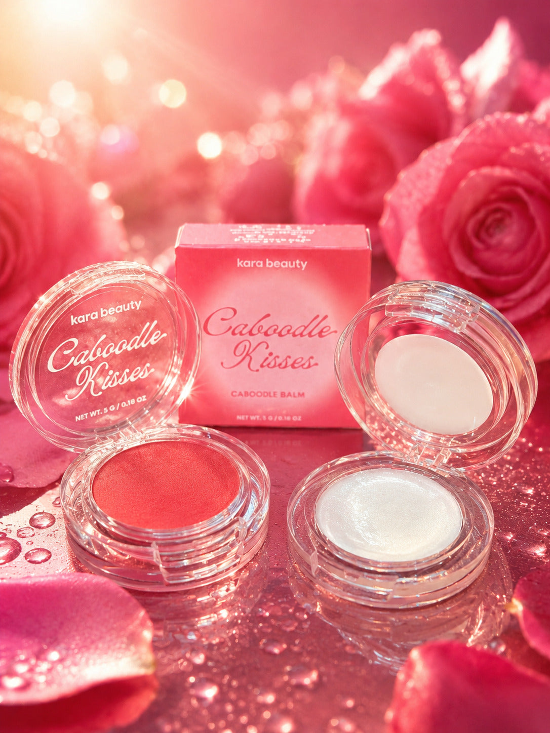 Kara Beauty Caboodle Kisses Double Stack Lip Powder and Lip Gloss - Pinkie Boots