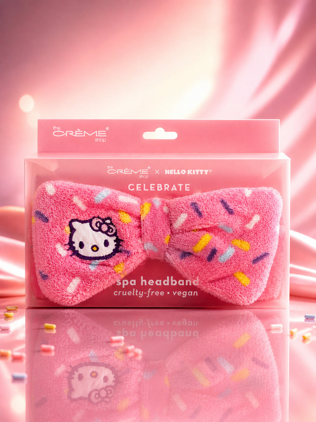 The Crème Shop X Hello Kitty Celebrate Headbands Pink with Sprinkles