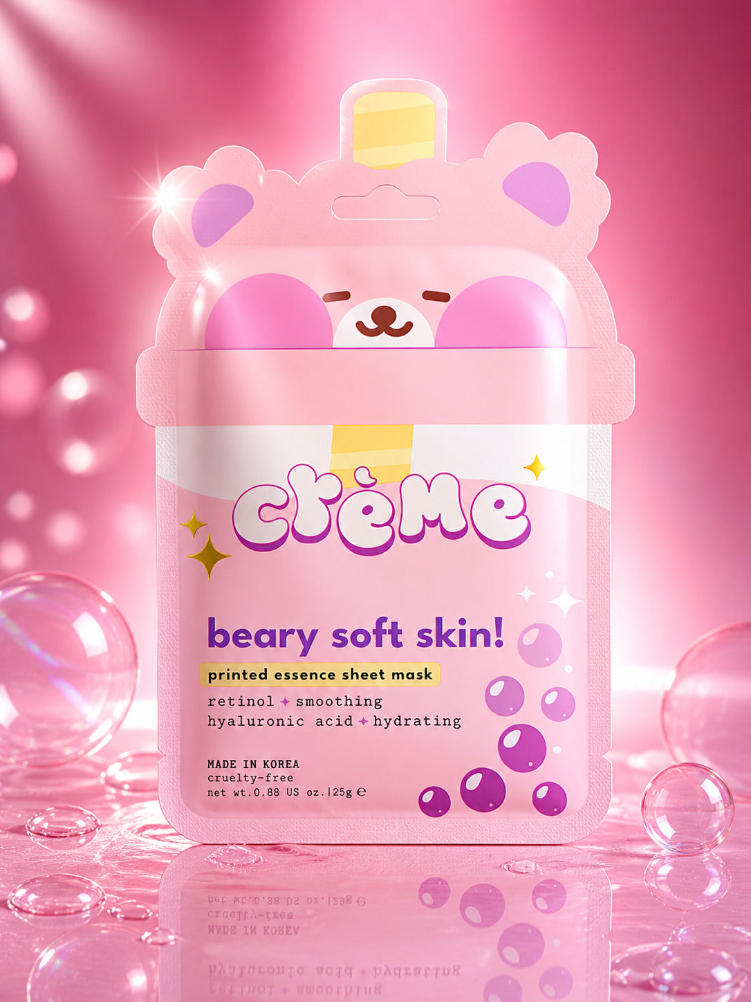 The Crème Shop Beary Soft Skin Sheet Masks