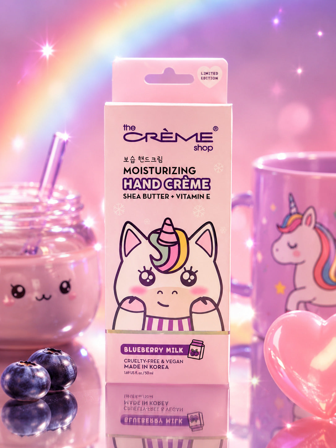 The Crème Shop Moisturizing Hand Cream - Blueberry Milk
