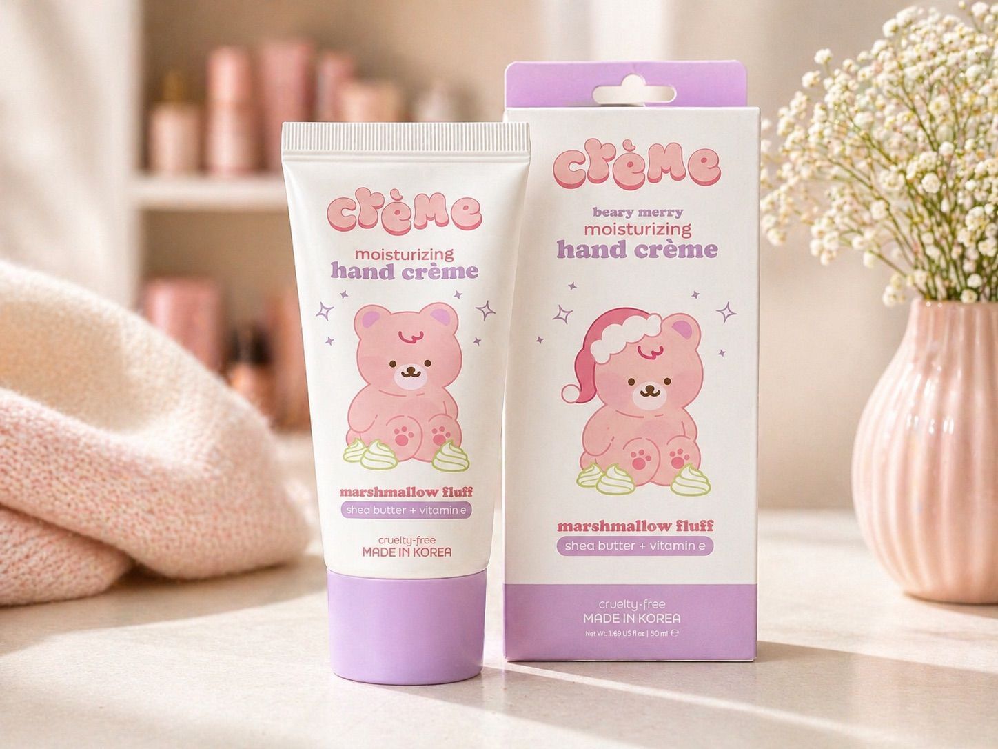 The Crème Shop Moisturizing Hand Cream - Marshmallow Fluff