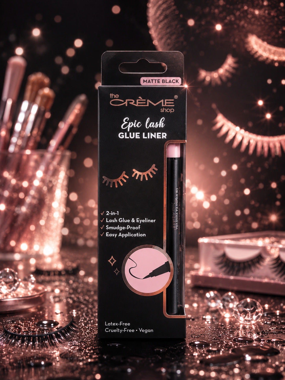 The Crème Shop Epic Lash Glue Liner - Matte Black