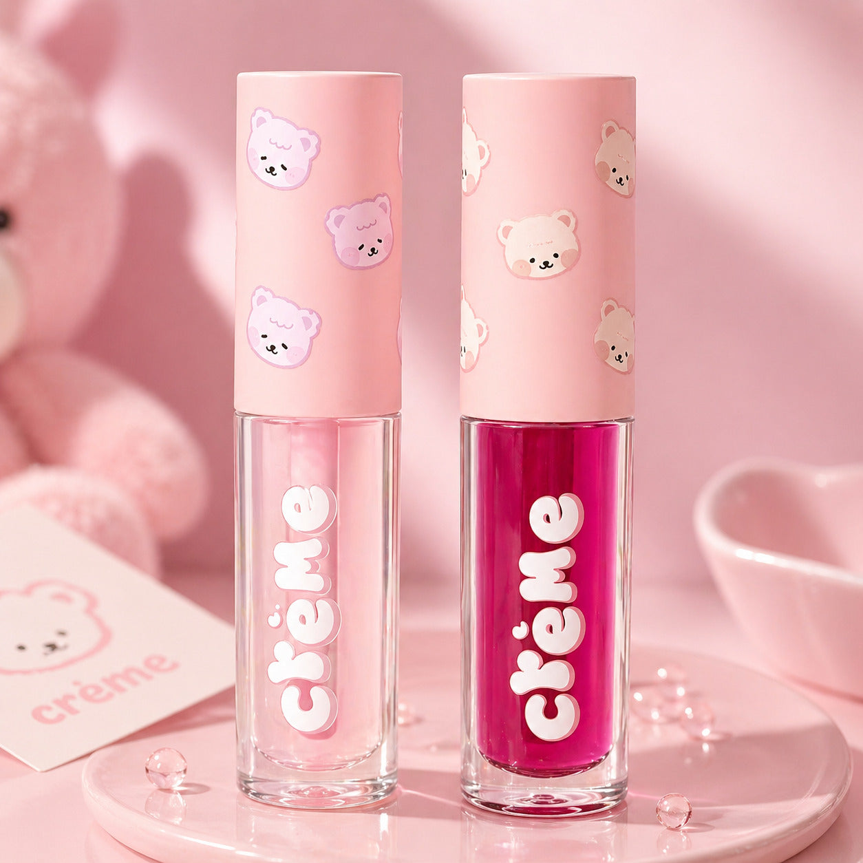 The Crème Shop Tinted Lip Oils - Boba Bears