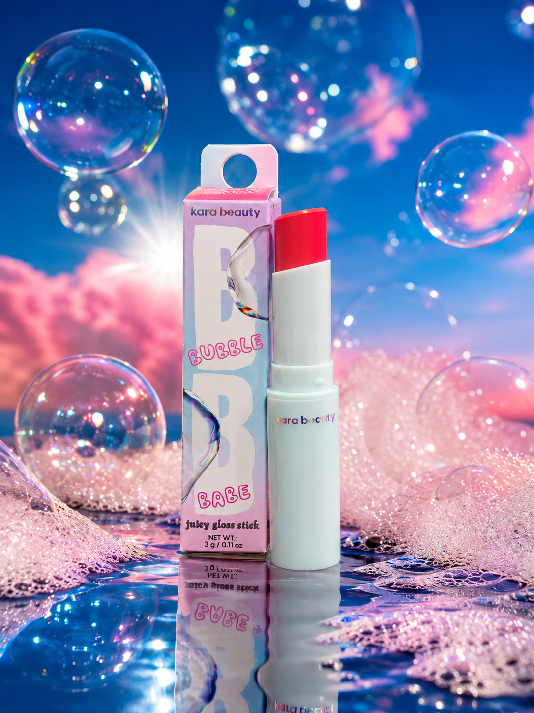 Kara Beauty Bubble Babe Juicy Gloss Stick - Pop Star
