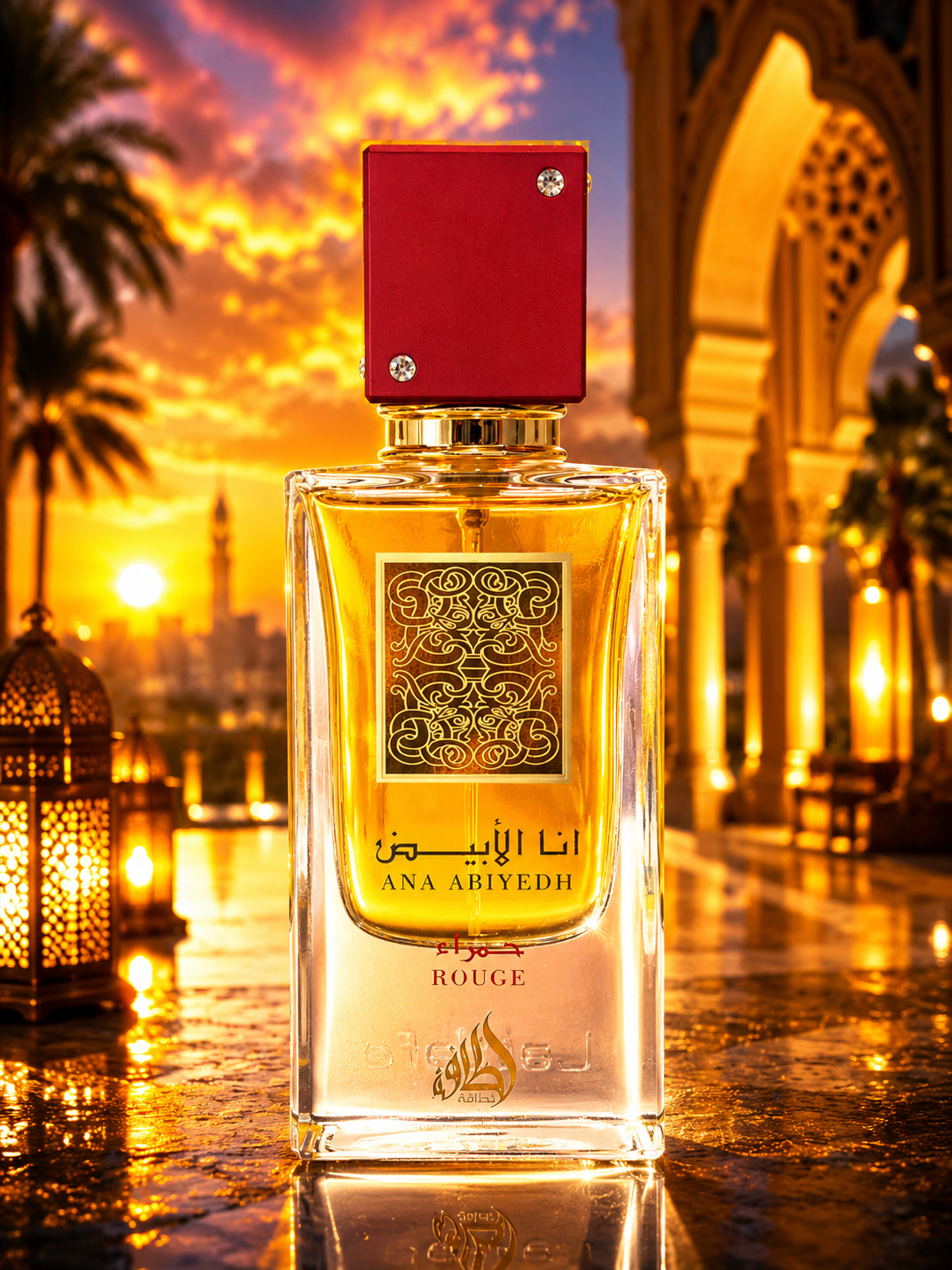 Lattafa Ana Abiyedh Rouge Eau de Parfum Spray – 2.0 oz / 60 mL