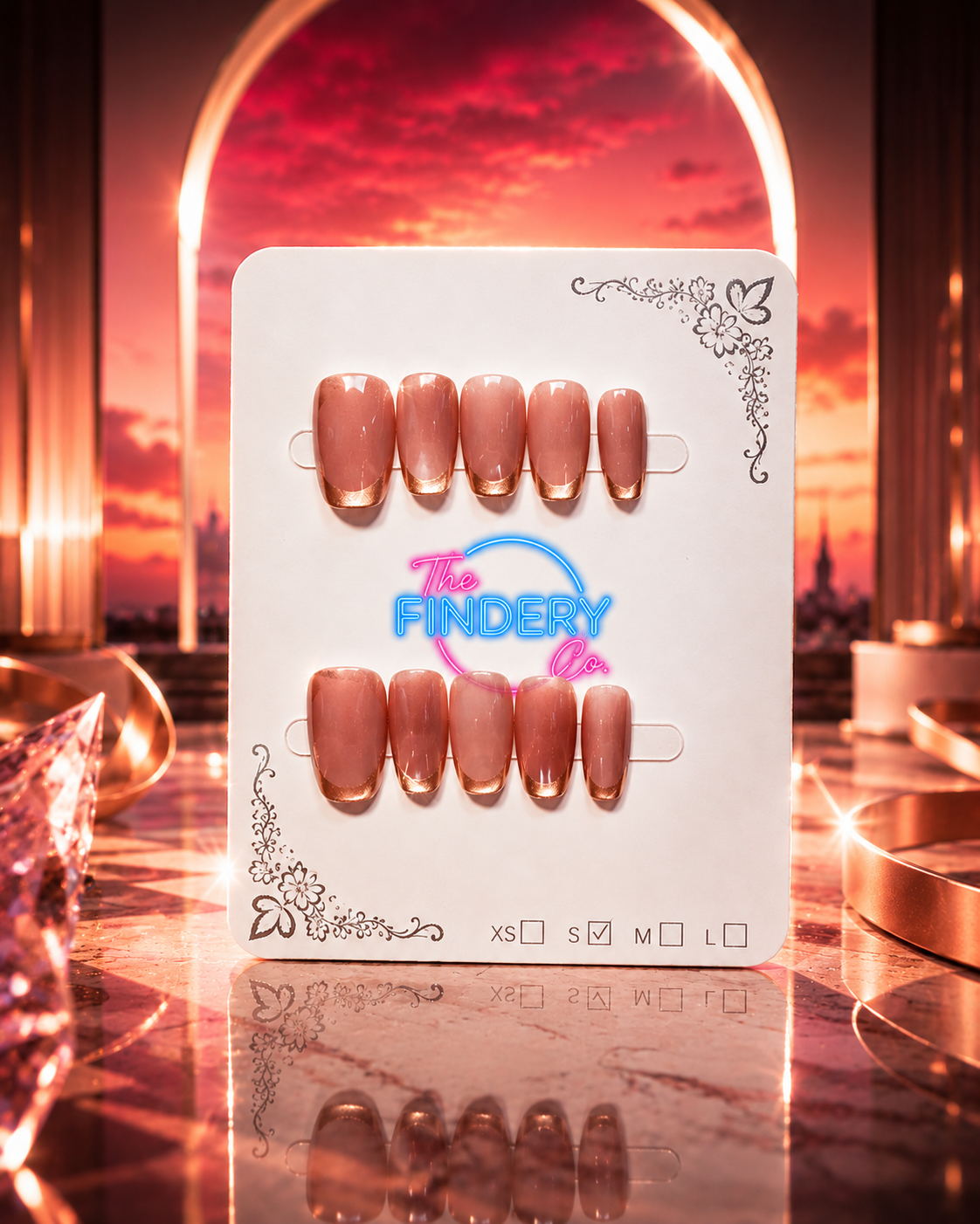 Champagne Toast Nail Set