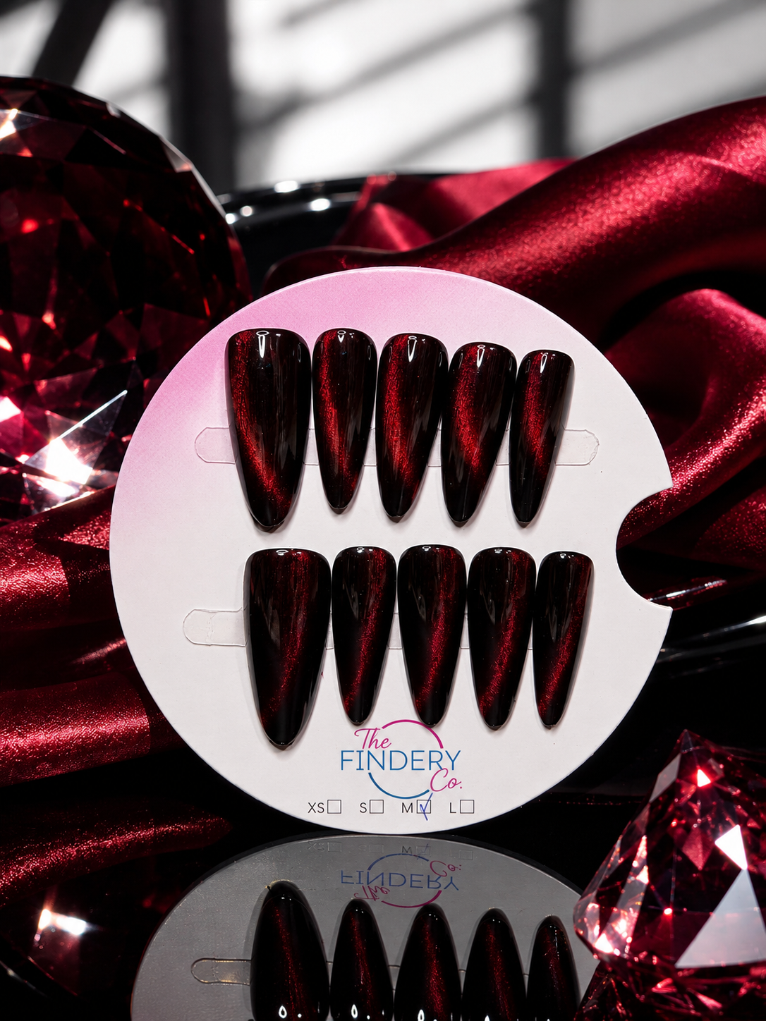 Ruby Noir Nail Set