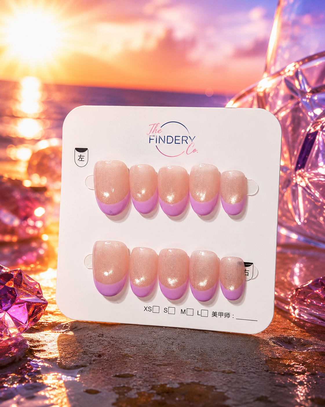 Lavender Sunset Nail Set