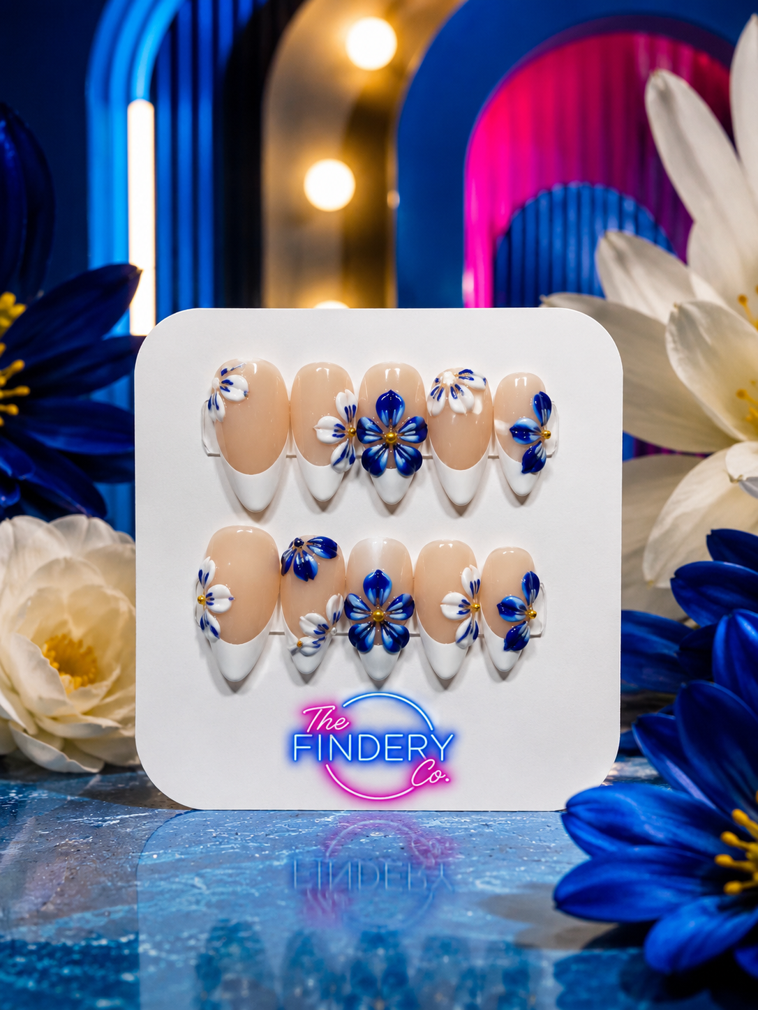 Blue Belle Nail Set