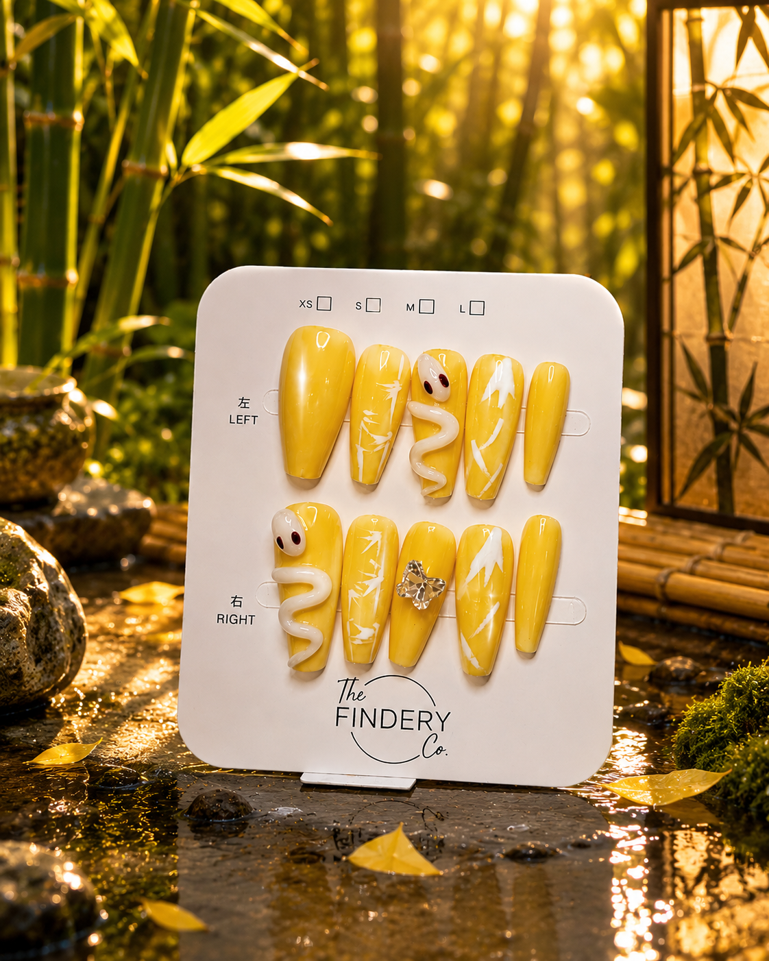 Golden Serpent Nail Set