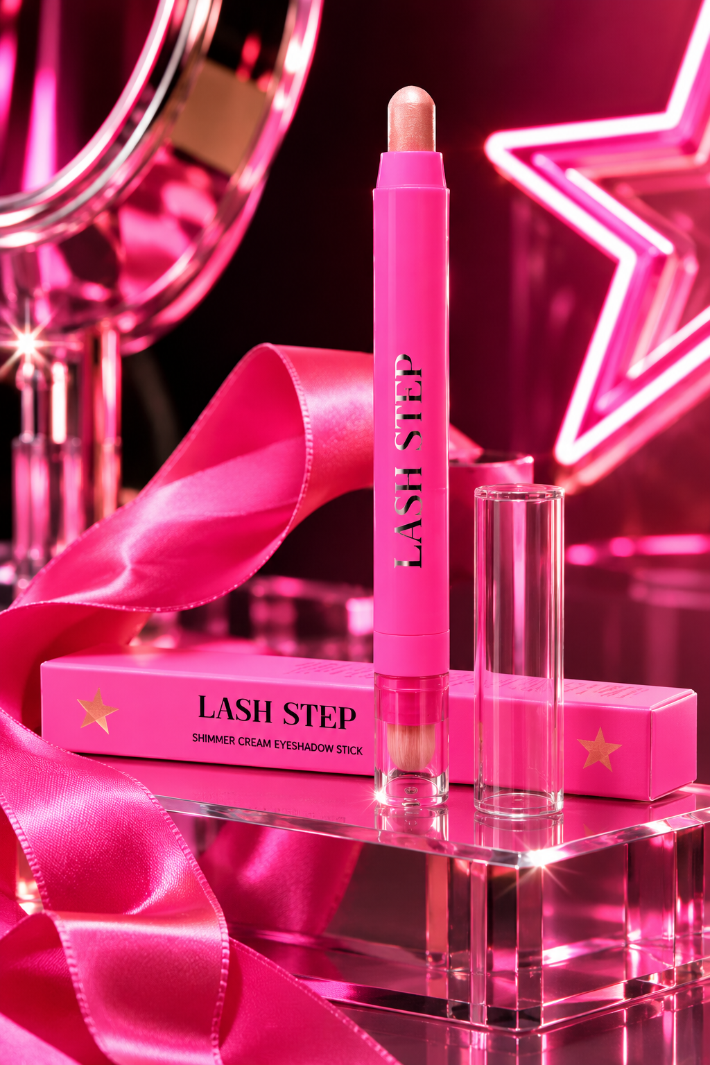 Lash Step Shimmer Cream Eyeshadow Stick - Crystal
