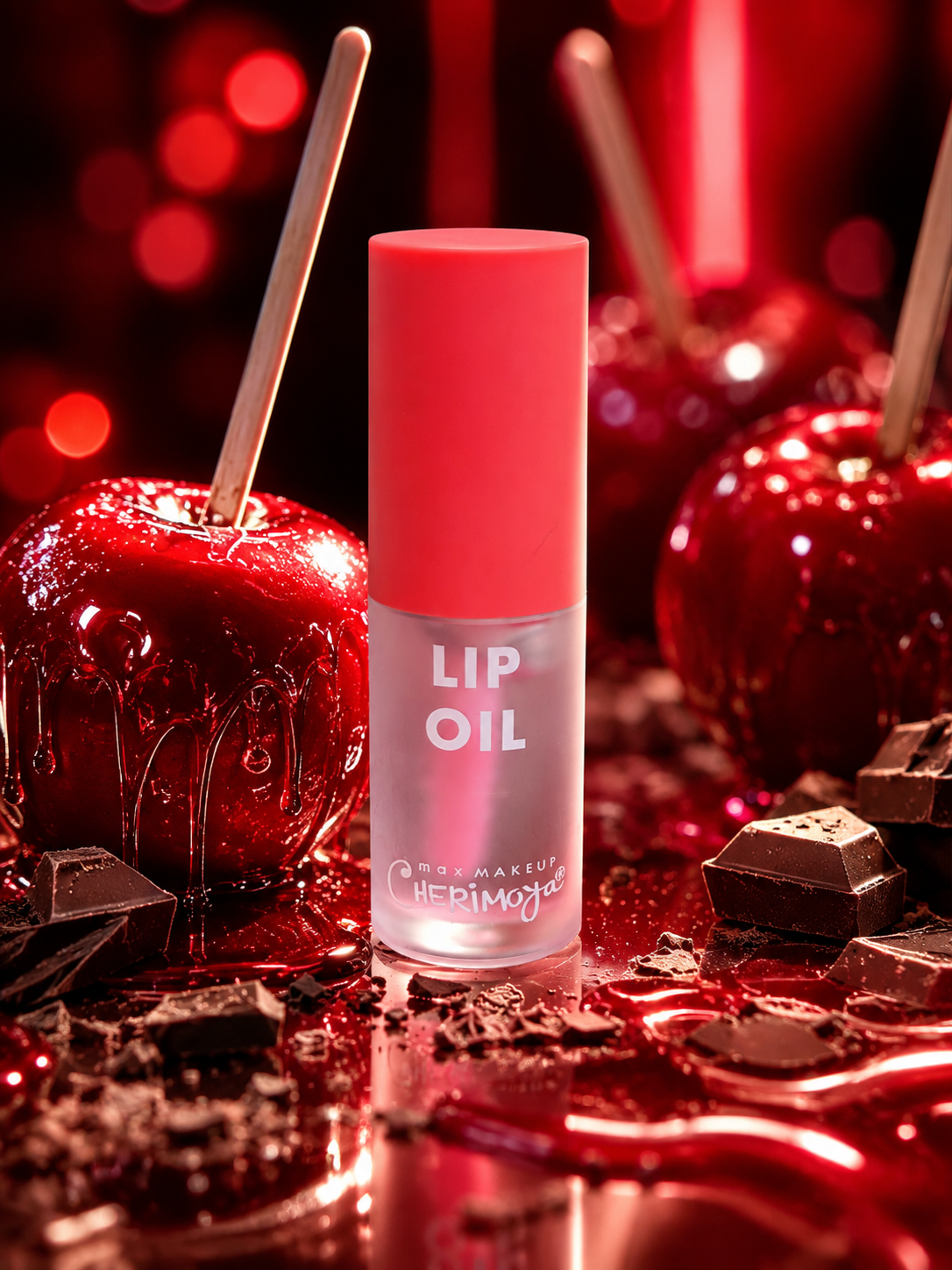 Cherimoya Mocha Juicy Lip Oil - Candy Apple