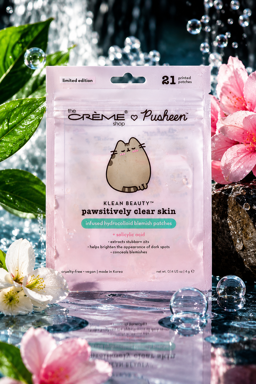 The Crème Shop x Pusheen Pawsitively Clear Skin Hydrocolloid Blemish Patches