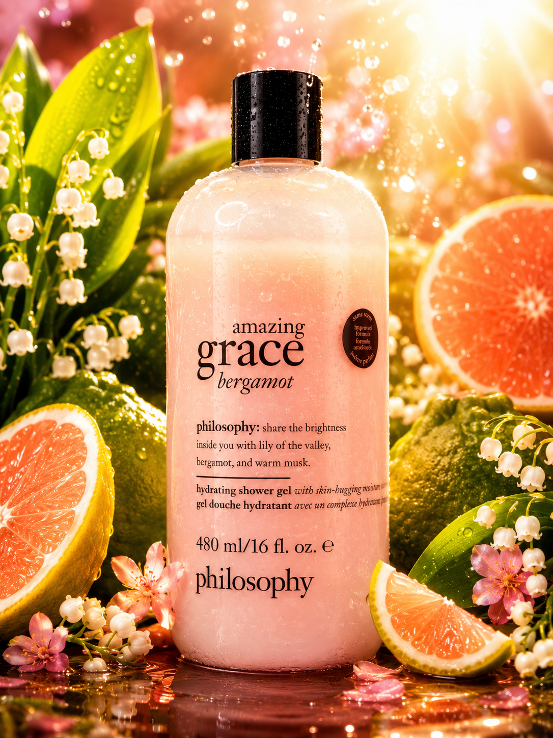 Philosophy Amazing Grace Bergamot Hydrating Shower Gel – 16 oz