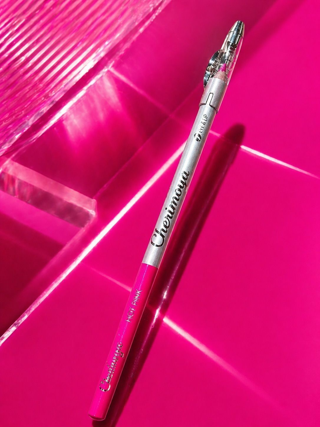 Cherimoya Waterproof Lip and Eye Pencil - Hot Pink