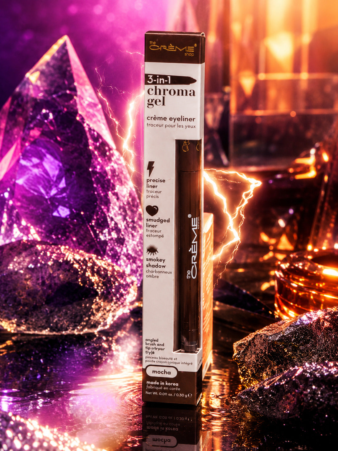 The Crème Shop 3-in-1 Chroma Gel Eyeliner - Mocha