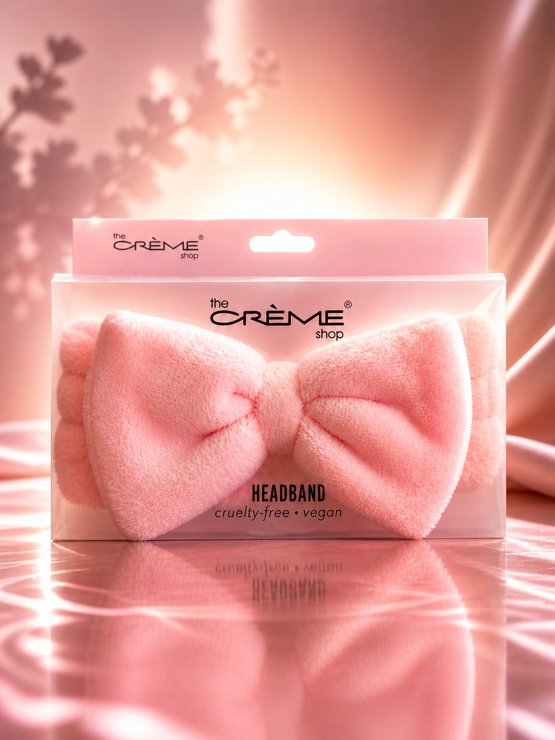 The Crème Shop Teddy Headbands Pink with White Center