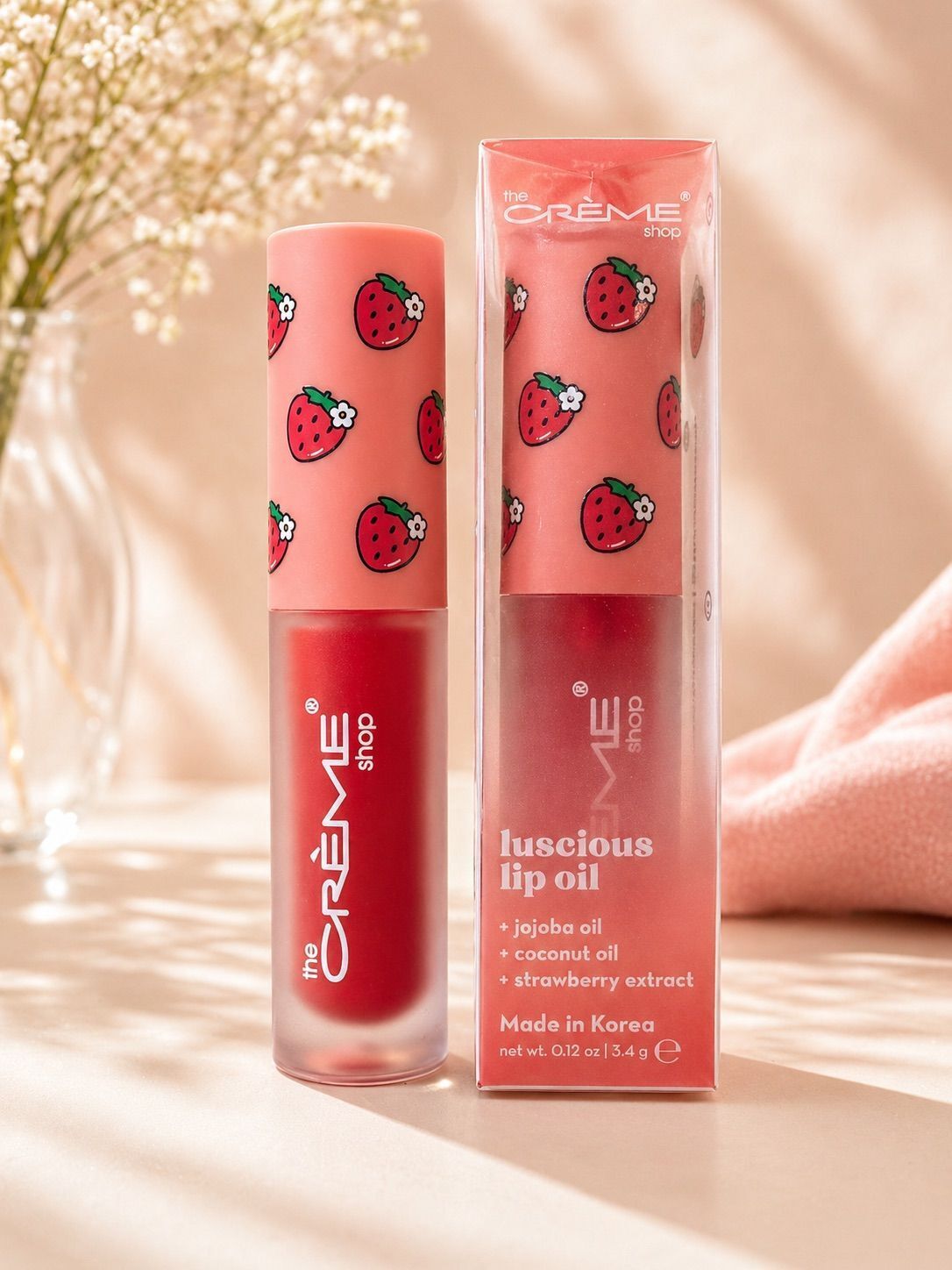 The Crème Shop Luscious Lip Oil - Strawberry Jelly